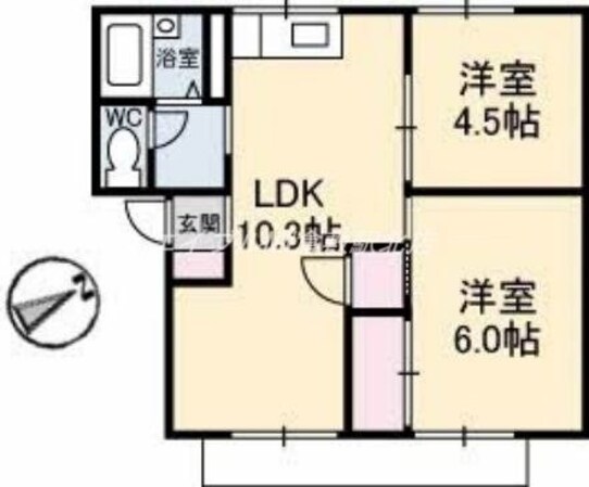 プレジール梶谷の物件間取画像